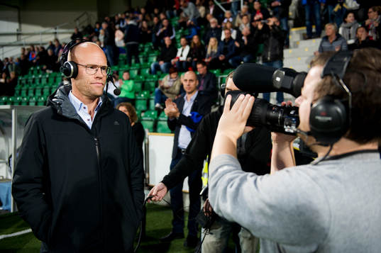 Sundsvalls tränare Joel Cedergren i en intervju