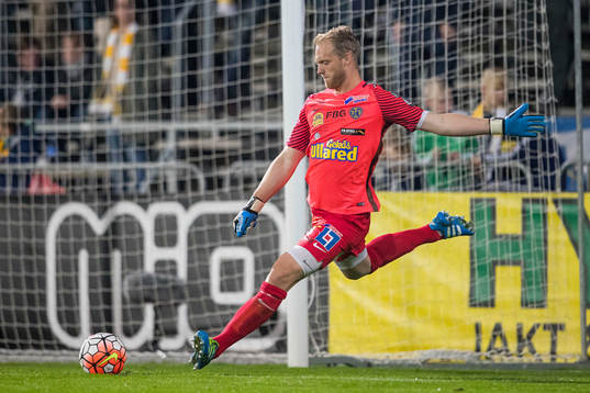 Falkenbergs målvakt Alexander Lundin
