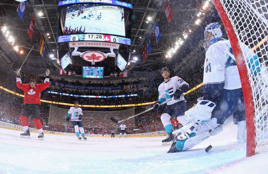 Kanadas Sidney Crosby jublar