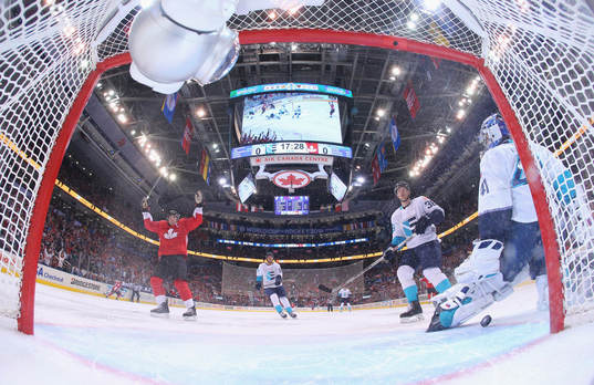 Kanadas Sidney Crosby jublar