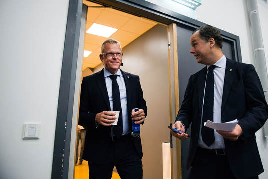 Sveriges förbundskapten Janne Andersson och