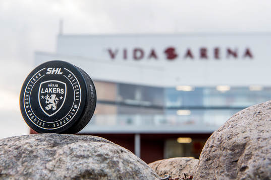 Matchpuck med Växjös logo