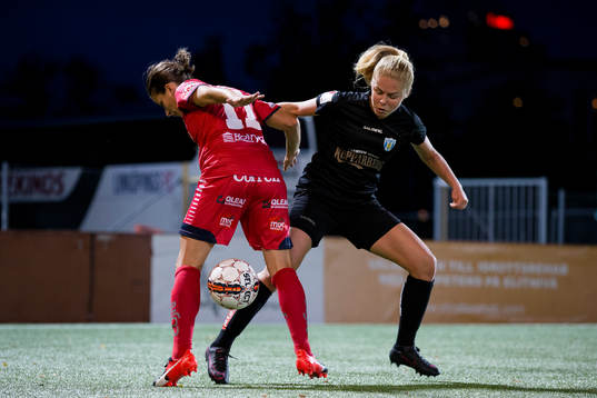 Linköpings Renée Slegers mot Göteborgs Maja Göthberg