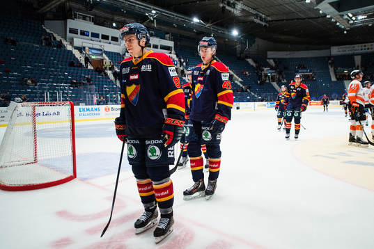 Djurgårdens Ville Varakas och David Bernhardt