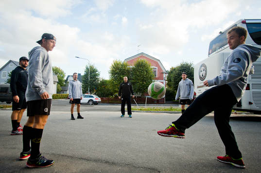 Brynässpelarna Oskar Lindblom, Pathrik Westerholm och