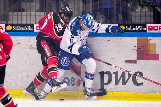 Luleås Jacob Lagacé och Leksands Rickard Hugg