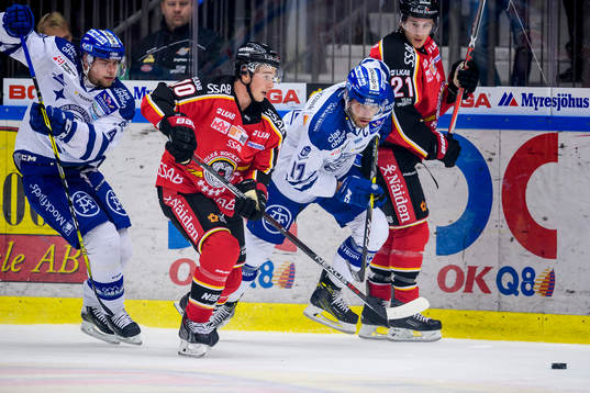 Luleås Tim Kennedy och Leksands Jesper Ollas