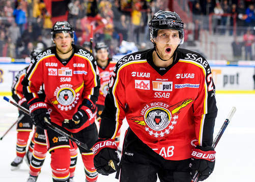 Luleås Anton Hedman jublar