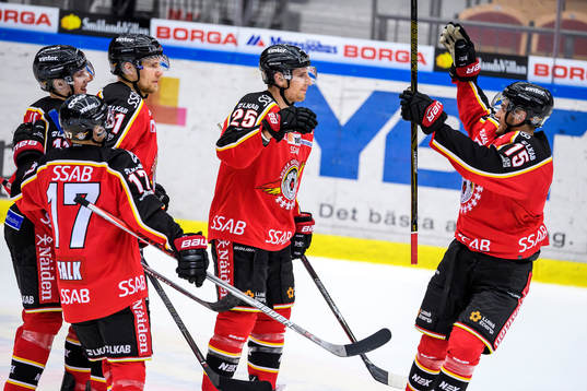 Luleåspelarna jublar