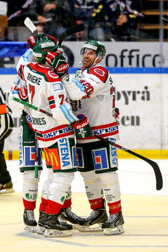 Frölundas Henrik Tömmernes, Joel Lundqvist och Casey
