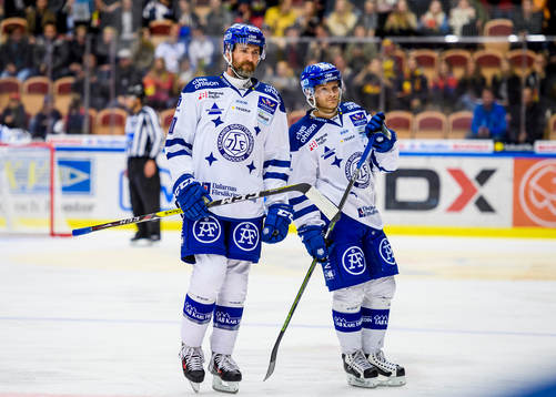 Leksands Tommi Paakkolanvaara (v) och Johan Olofsson (h)