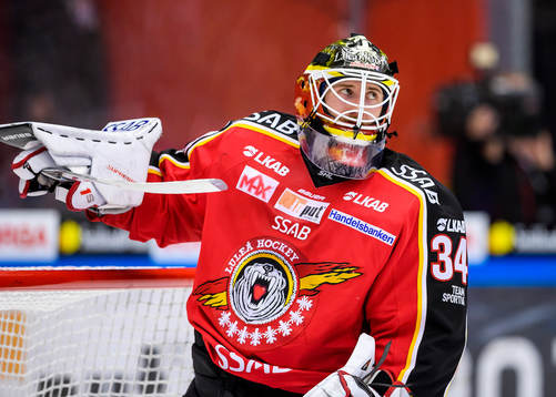 Luleås målvakt Joel Lassinatti