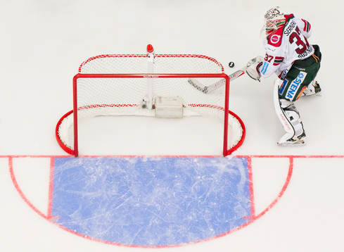 Frölundas målvakt Johan Gustafsson