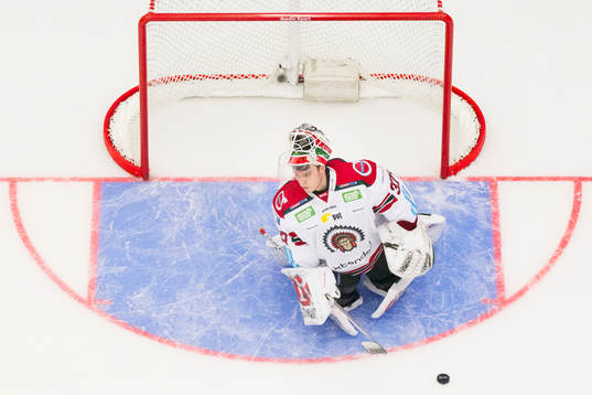 Frölundas målvakt Johan Gustafsson