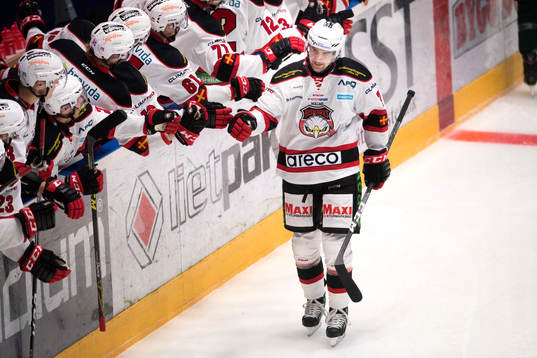 Malmö Redhawks Nils Andersson jublar