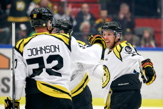 Brynäs Kevin Clark jublar