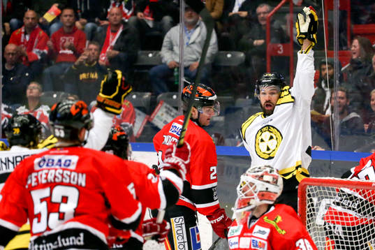 Brynäs Johan Alcén jublar