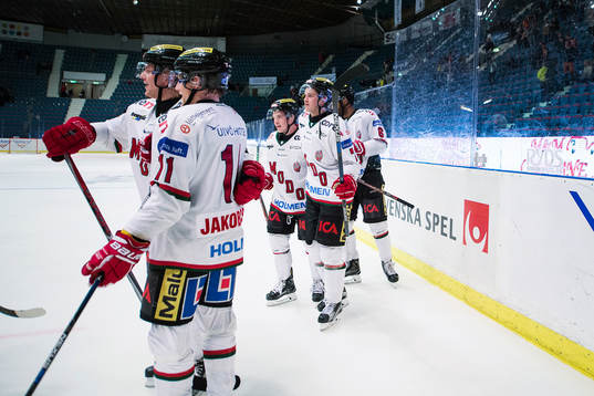 Modos spelare jublar