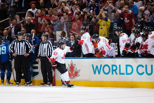 Kanadas Brad Marchand jublar