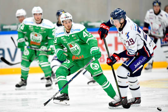 Rögles Sebastian Collberg och Linköpings Rhett Rakhshani
