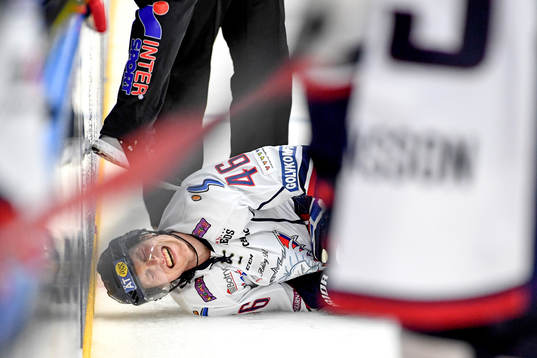 Linköpings Mathis Olimb grinade illa