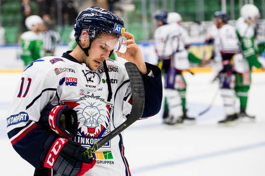 Linköpings Garret Roe deppar
