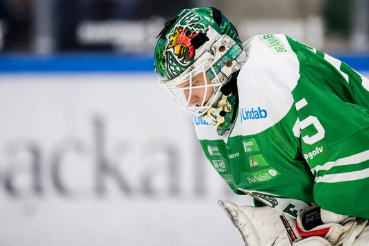 Rögles målvakt Oscar Dansk deppar