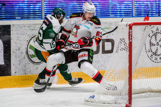 Färjestads Hugo Enoch och Malmö Redhawks Fredrik