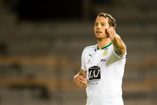 Hammarbys Johan Persson agerar
