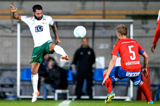 Hammarbys Stefan Batan och Helsingborgs Johan Mårtensson