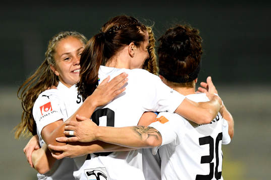 Rosengårds Lieke Martens, Ella Masar och Lotta Schelin