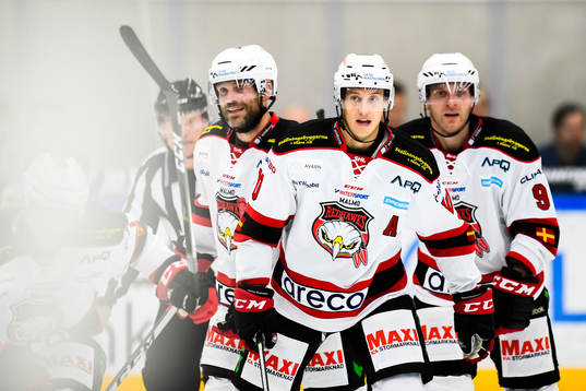 Malmö Redhawks Noah Welch, Frederik Storm och Robin