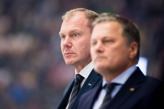 s tränare Johan Lindbom och assisterande tränare Stephan