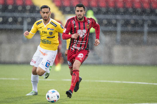 Brwa Nouri Brwa Nouri mot Falkenbergs Amin Nazari