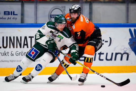 Karlskronas Mattias Karlsson  och Färjestads Alexander