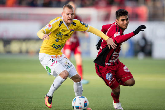 Falkenbergs Rasmus Sjöstedt mot Östersunds Hosam Aiesh