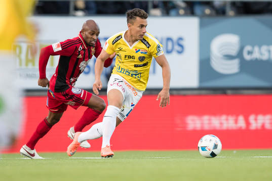 Falkenbergs Kamal Mustafa mot Östersunds Fouad Bachirou