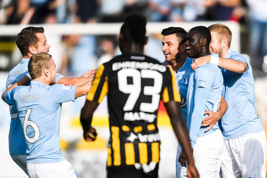 Malmö FFs Enock Kofi Adu jublar