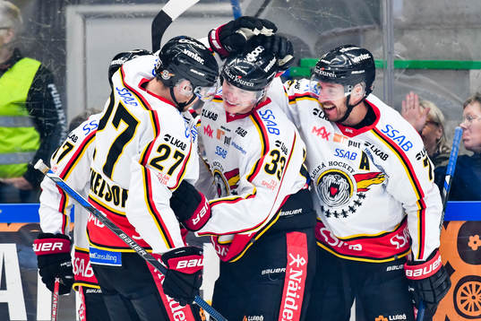 Luleås spelare jublar