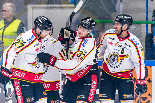 Luleås Christopher Mastomäki jublar