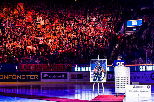 Växjös tidigare lagkapten Johan Markusson uppmärksammas