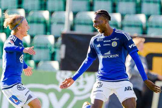 Sundsvalls Peter Wilson och Erik Granat jublar