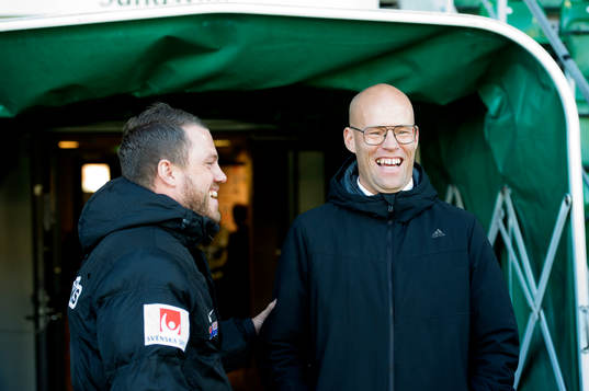 Jönköpings tränare Jimmy Thelin och Sundsvalls tränare