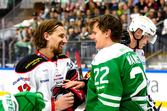 Malmö Redhawks Andreas Thuresson och Rögles Sebastian