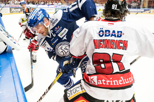Leksands Jesper Ollas och Örebros Dominique Heinrich i