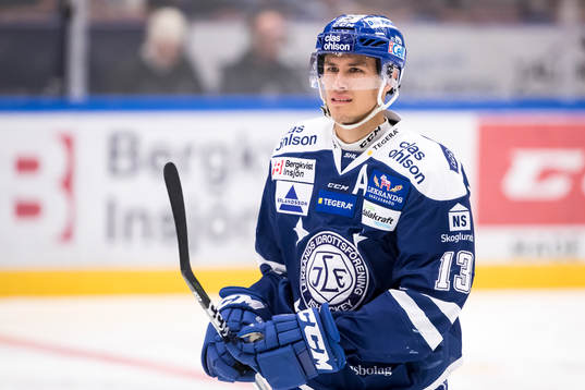 Leksands Jon Knuts i ishockeymatchen i SHL mellan Leksand