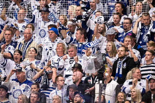Leksands fansen jublar