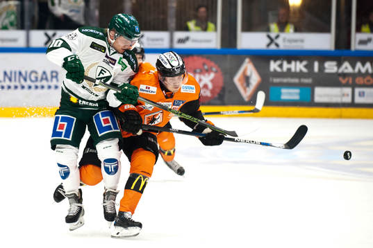 Karlskronas Joel Kellman och Färjestads Marcus Nilsson