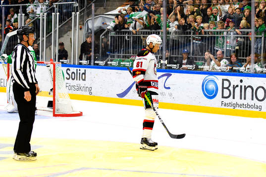 Malmö Redhawks Ilari Filppula får matchstraff och lämnar