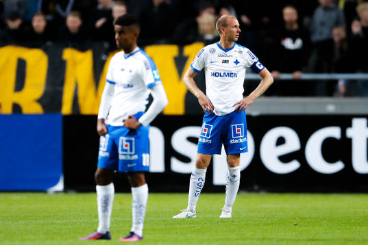Norrköpings Tesfaldet Tekie och Andreas Johansson deppar